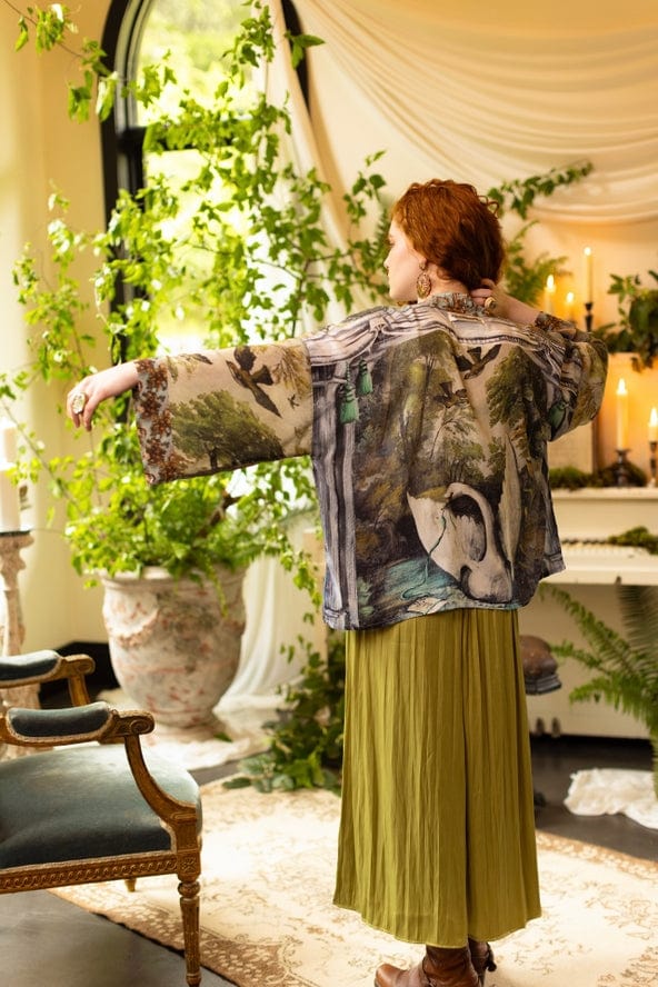 Market of Stars Market of Stars Theatre of Dreams Pixie Duster Cropped Kimono with Swan - Little Miss Muffin Children & Home