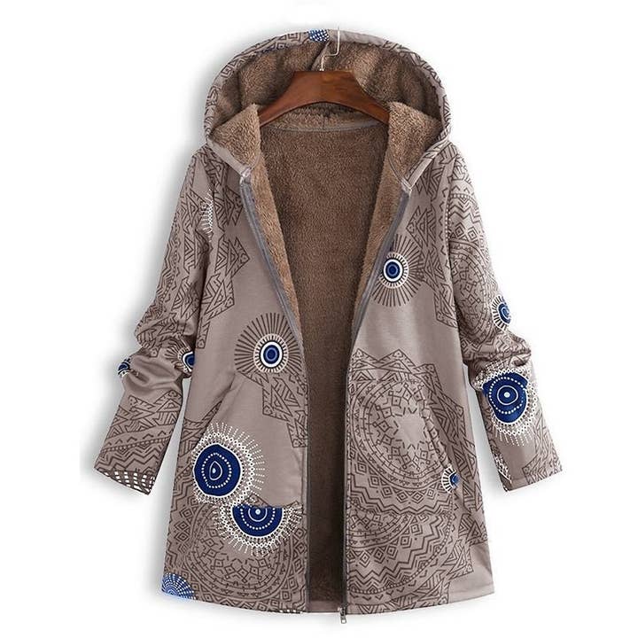 fleece lined womens coat