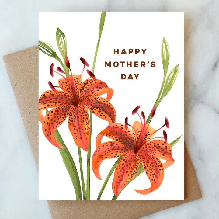 Tiger Lily Mother's Day Card