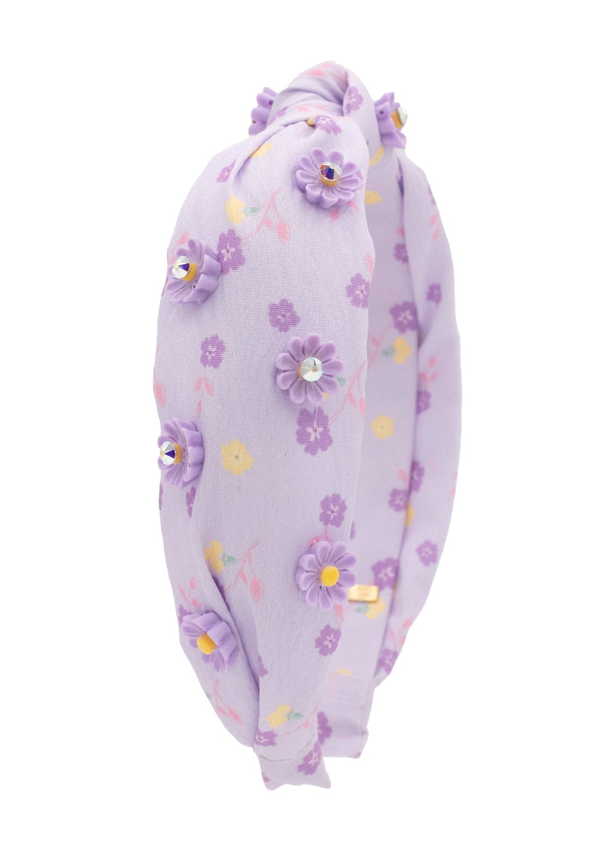Daisy Charm Print Knot Headband