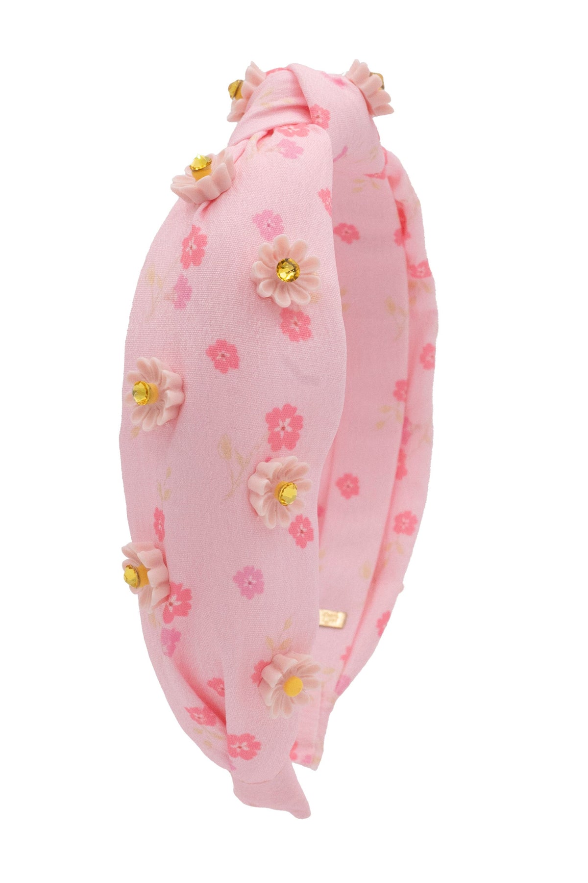 Daisy Charm Print Knot Headband