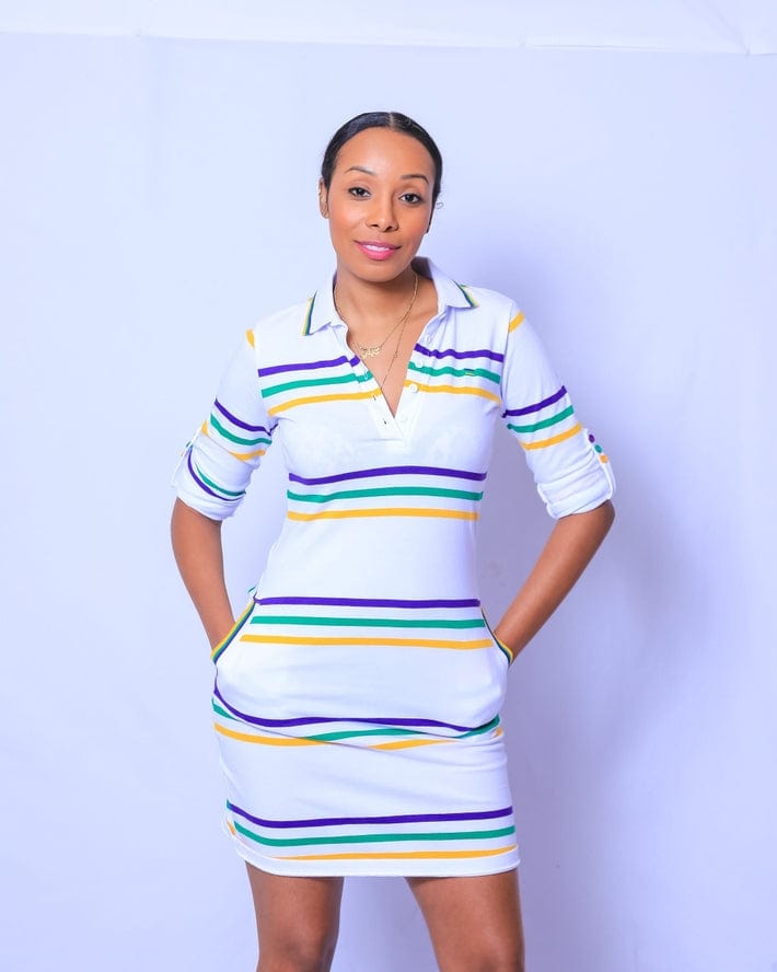 Mardi Gras Creations Mardi Gras Creations White Infinity Ladies' Dress - Little Miss Muffin Children & Home