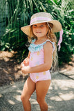 Sugar Bee Clothing Sugar Bee Clothing  Pink Pineapple Bow Back Swimsuit - Little Miss Muffin Children & Home