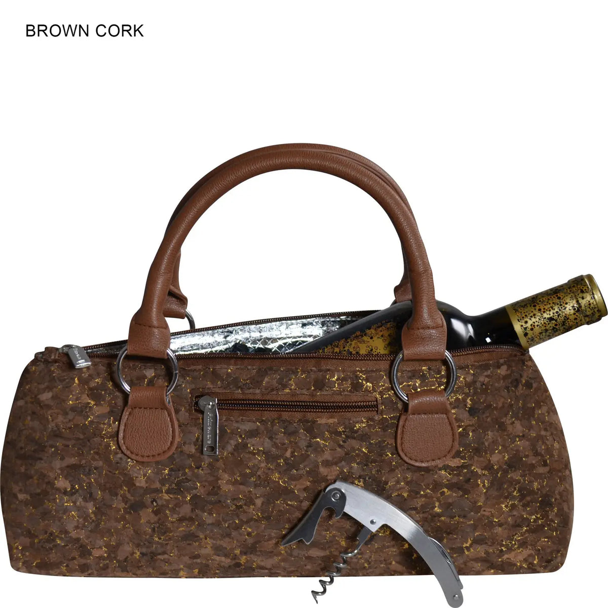 Primeware Brown Cork Insulated Classic Sassy Wine Clutch - Little Miss Muffin Children & Home