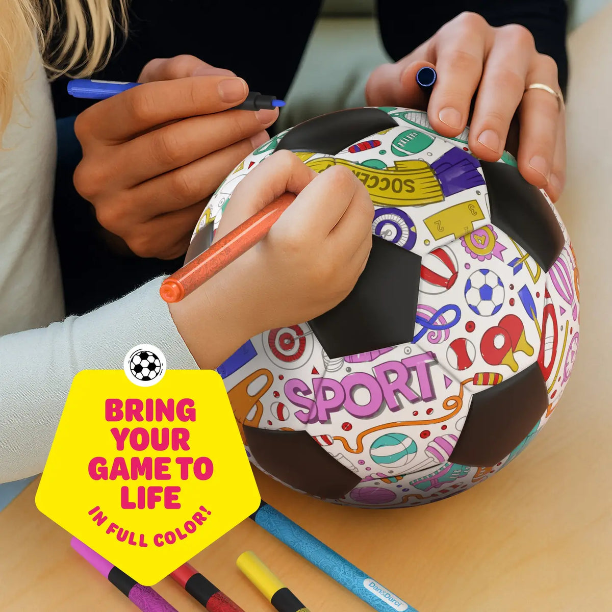 Soccer Ball Coloring Kit