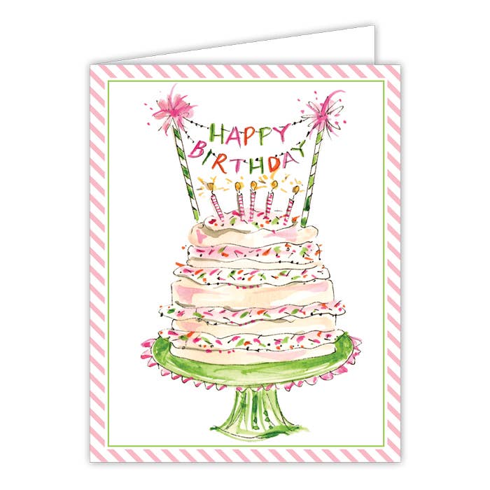 RosanneBeck Collections Happy Birthday Banner Greeting Card - Little Miss Muffin Children & Home