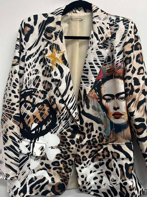 Loowie Italian Frida Leopard Print Blazer - Little Miss Muffin Children & Home