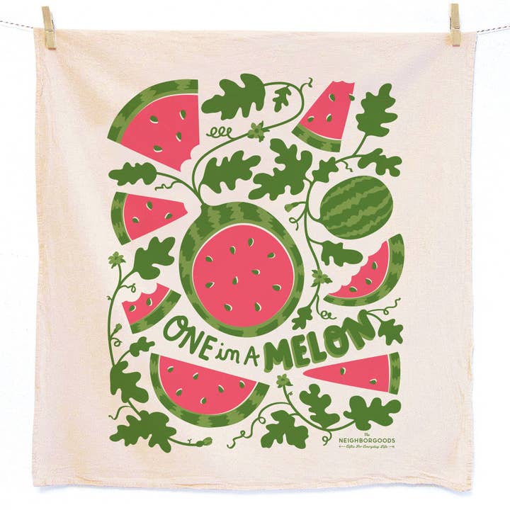 Mint & Melon Tea Towel Gift Set