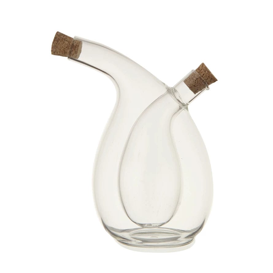 Creative Co-op Creative Co-op Glass Oil & Vinegar Cruet W Cork Stoppers - Little Miss Muffin Children & Home