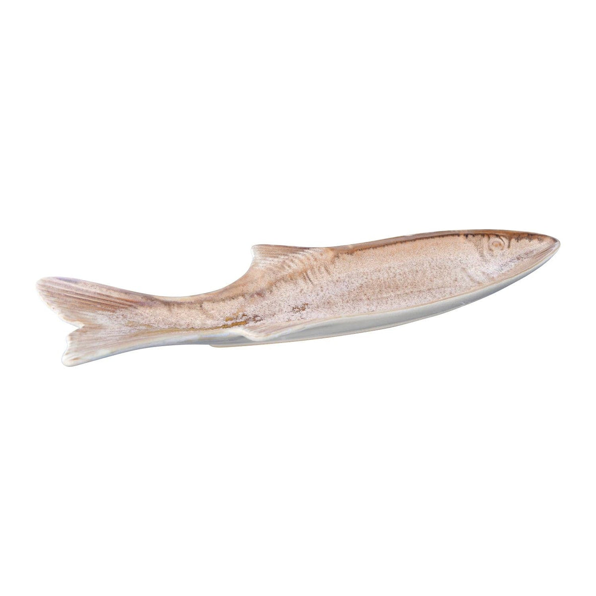 Creative Co-Op Creative Co-op Stoneware Fish Shaped Dish with Glaze - Little Miss Muffin Children & Home