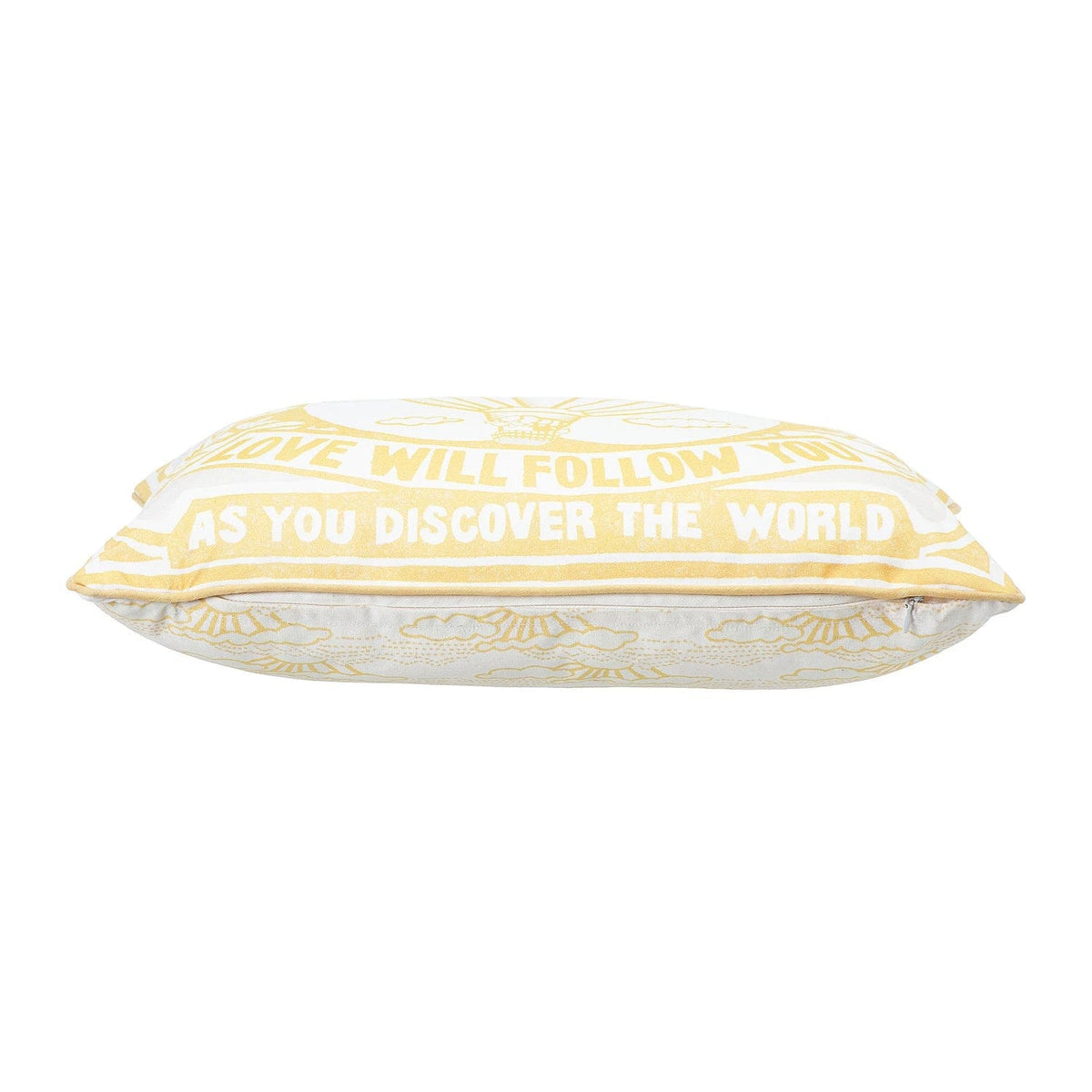 Creative Co-Op Creative Co-op Love Will Follow You Cotton Lumbar Pillow - Little Miss Muffin Children & Home
