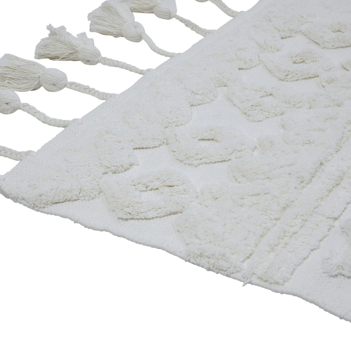 Creative Co-Op Creative Co-op Tufted Cotton Rug with Tassels - Little Miss Muffin Children & Home