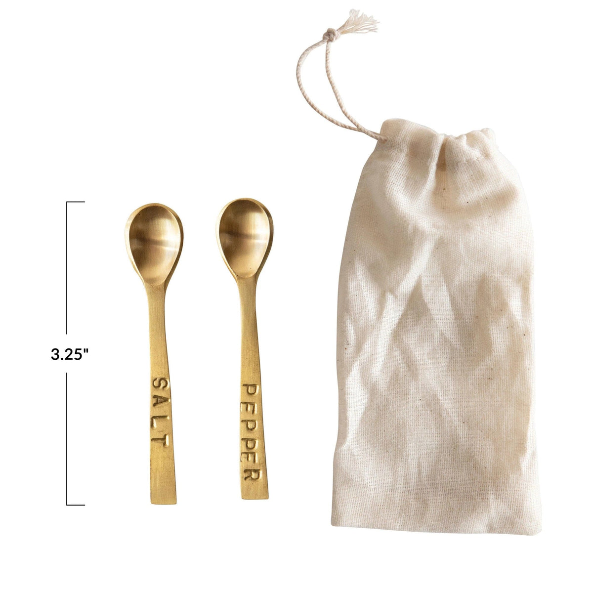 Creative Co-Op Creative Co-op Salt & Pepper Spoons - Little Miss Muffin Children & Home