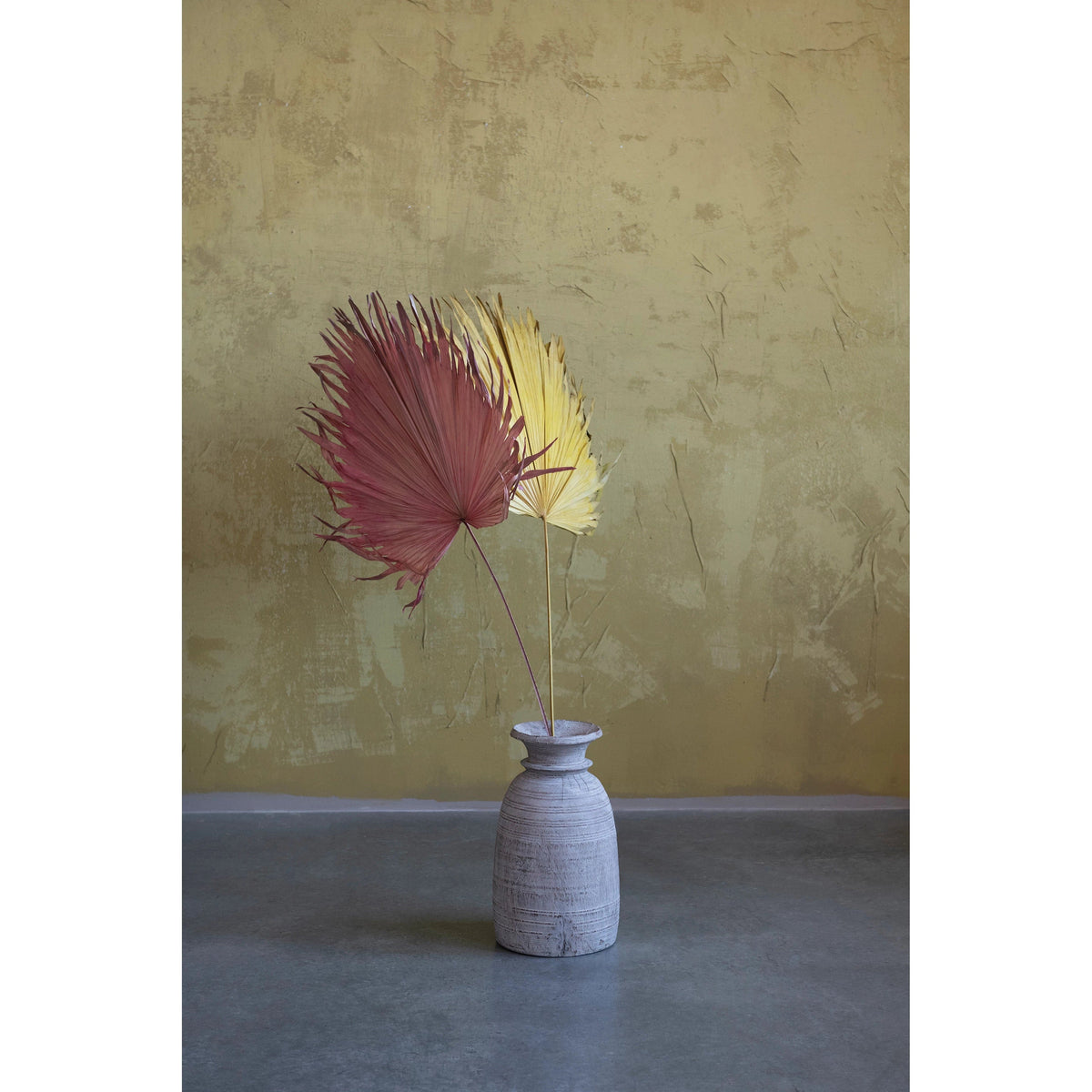 Creative Co-op Creative Co-op 44"-48"H Anahaw Dried Palm Leaf, Pink (Each One Will Vary) - Little Miss Muffin Children & Home