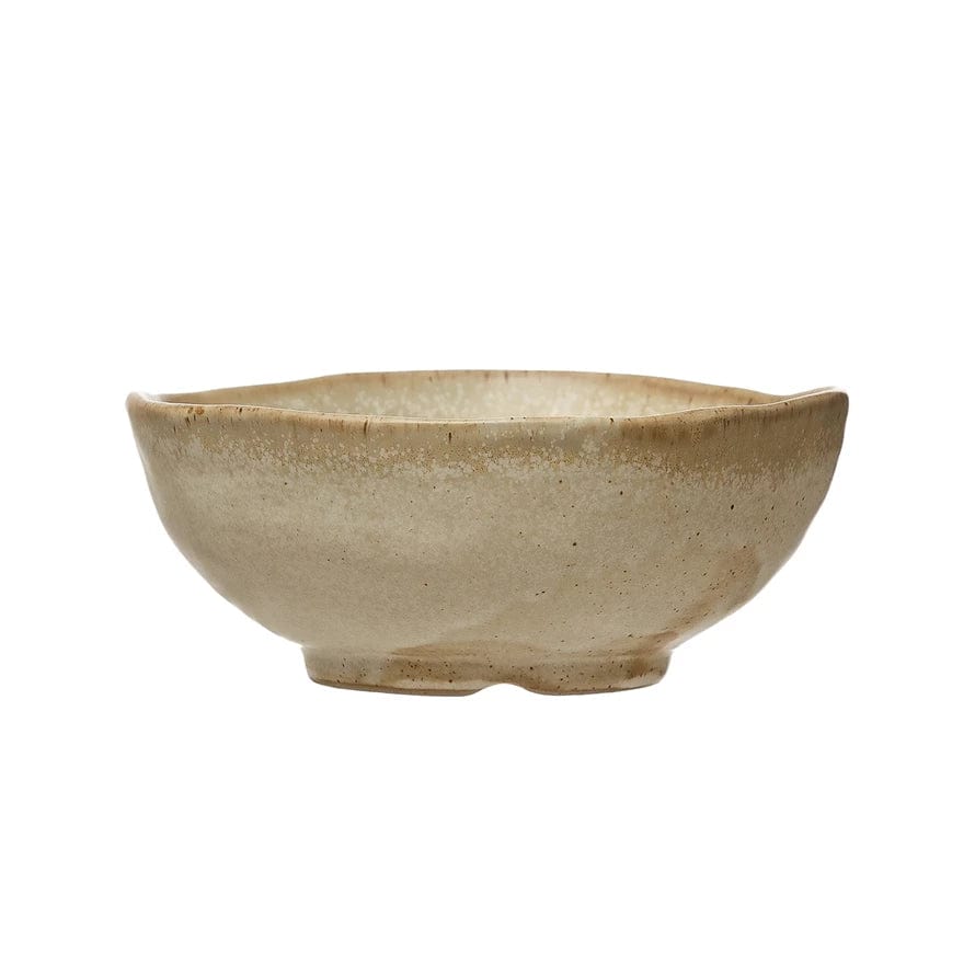 Creative Co-op Stoneware Irregular Edge Bowl