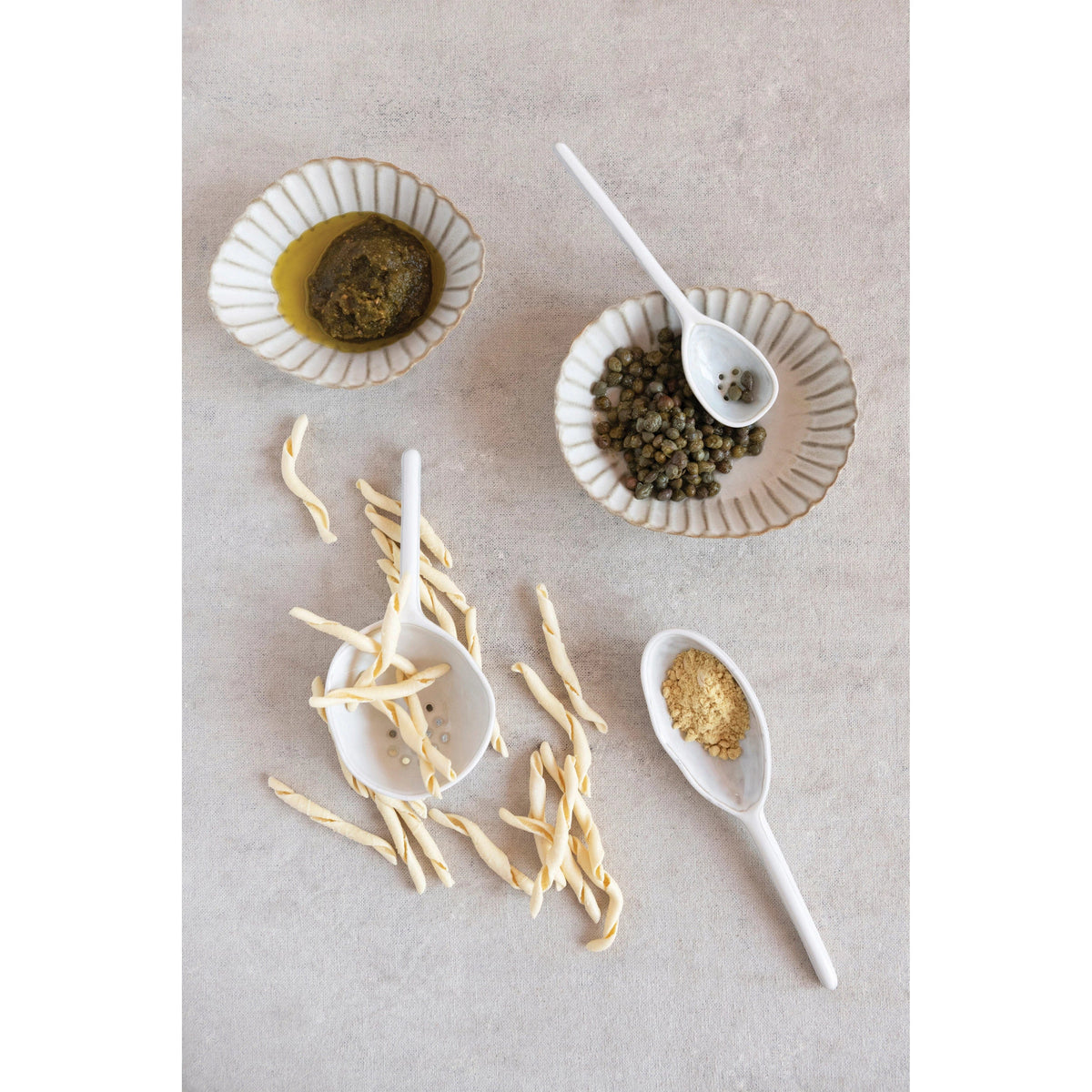 Creative Co-Op Creative Co-op Stoneware Strainer Spoon - Little Miss Muffin Children & Home