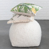 Creative Co-Op Creative Co-op Cotton Printed Pillow With Embroidered Birds & Flowers - Little Miss Muffin Children & Home