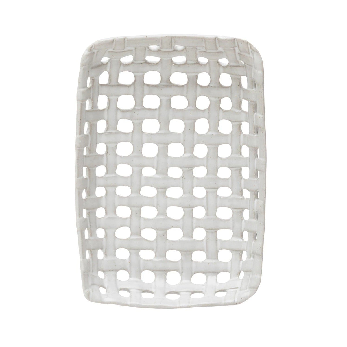 Creative Co-Op Creative Co-op Handmade Stoneware Basket Dish - Little Miss Muffin Children & Home
