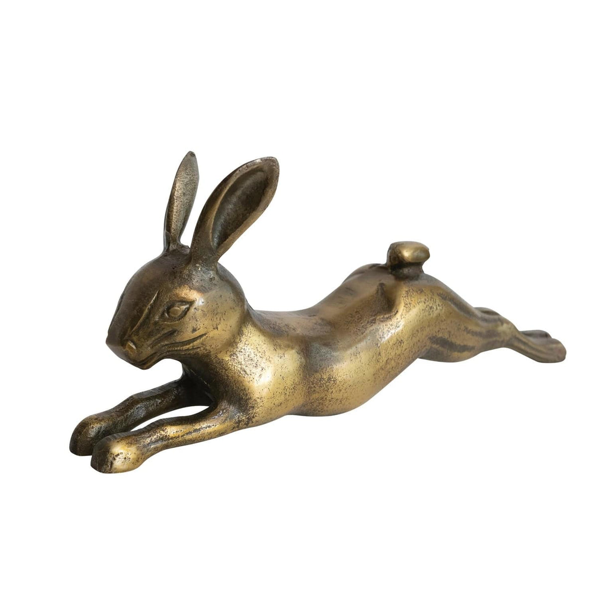 Creative Co-Op Creative Co-op Cast Aluminum Rabbit, Antique Brass Finish - Little Miss Muffin Children & Home