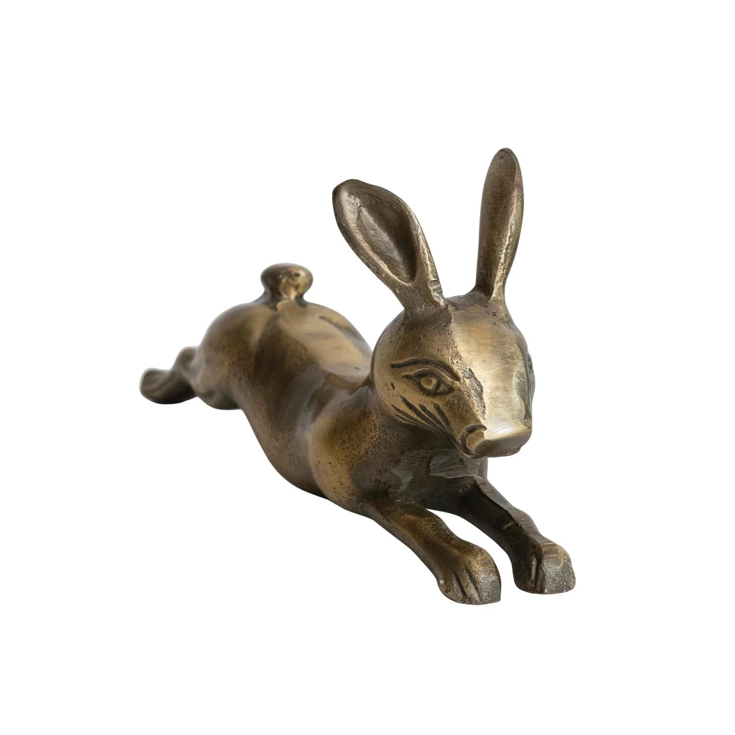 Creative Co-Op Creative Co-op Cast Aluminum Rabbit, Antique Brass Finish - Little Miss Muffin Children & Home
