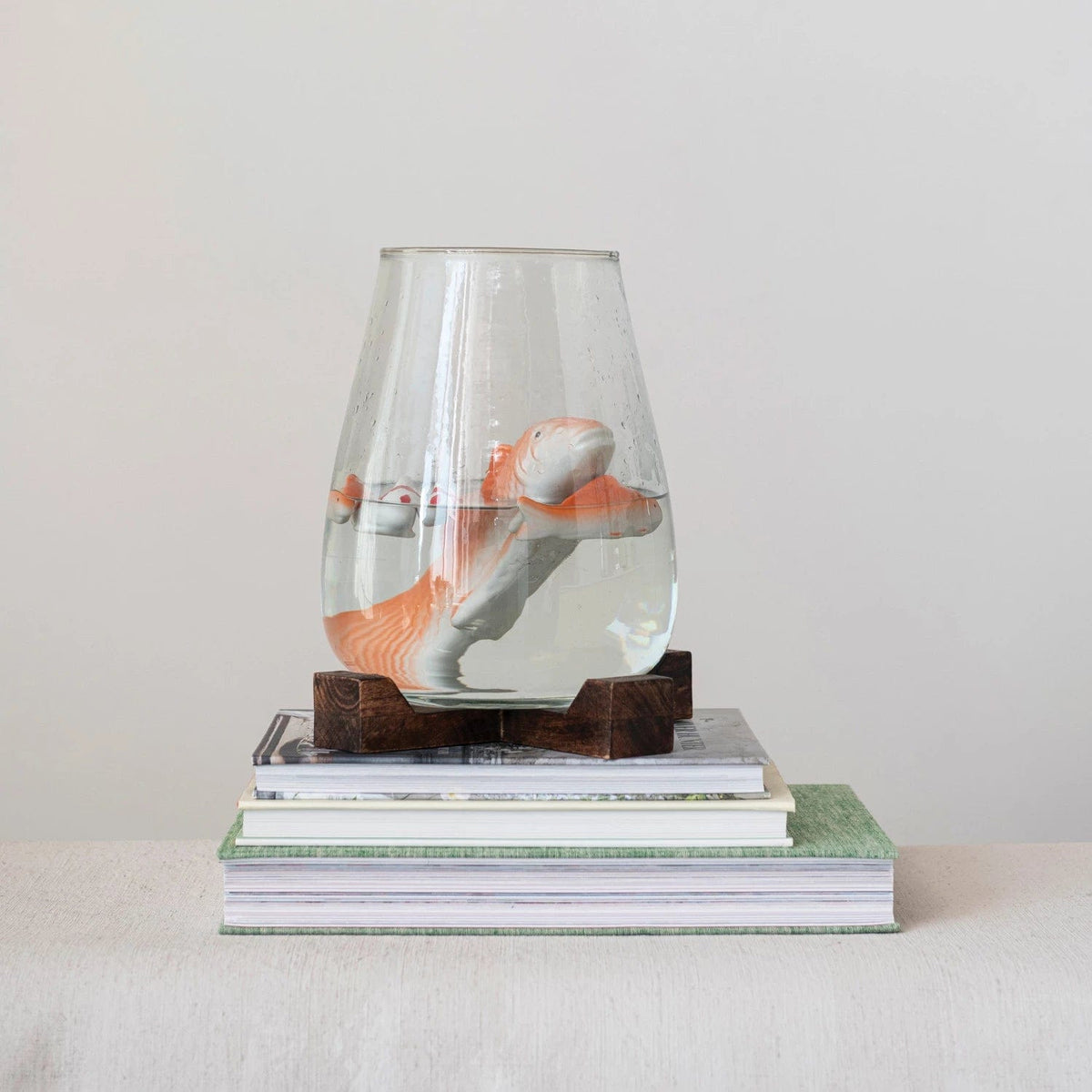 Creative Co-Op Creative Co-op Stoneware 8" Floating Fish - Little Miss Muffin Children & Home