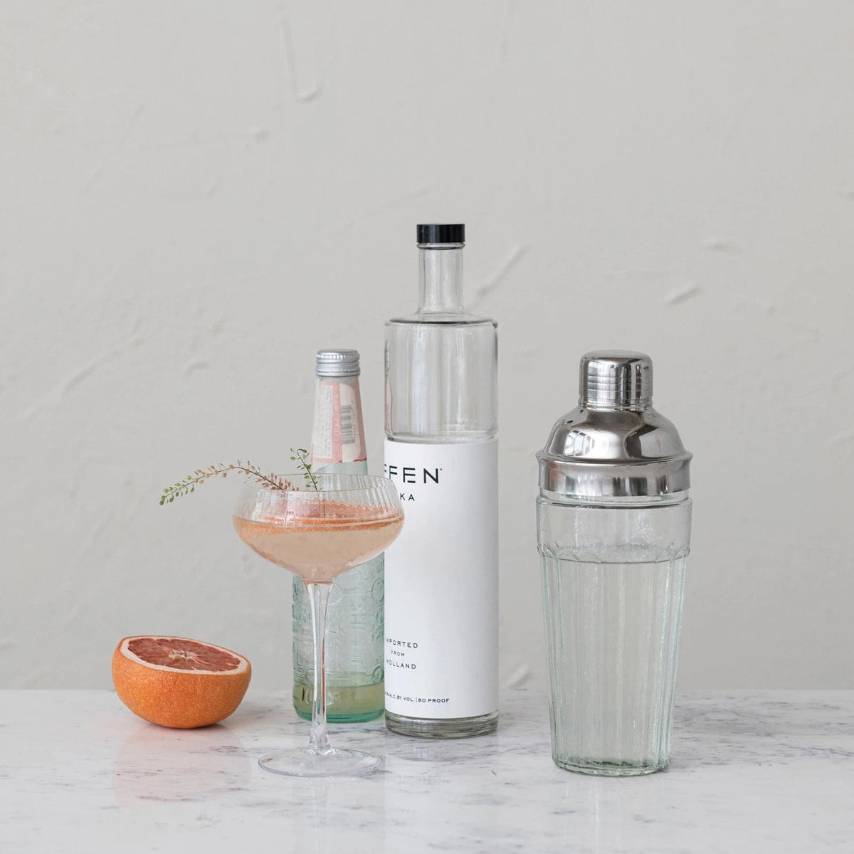 Creative Co-op Creative Co-op Glass Cocktail Shaker with Stainless Steel Top - Little Miss Muffin Children & Home