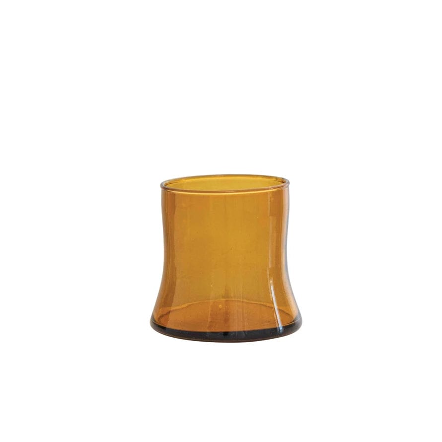 Creative Co-op Creative Co-op 10oz Drinking Glass, Amber Color - Little Miss Muffin Children & Home
