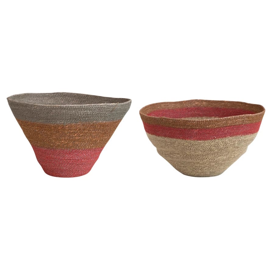 Creative Co-op Creative Co-op Heirloom Hand-Woven Seagrass Nesting Baskets, 2 Styles Available - Little Miss Muffin Children & Home