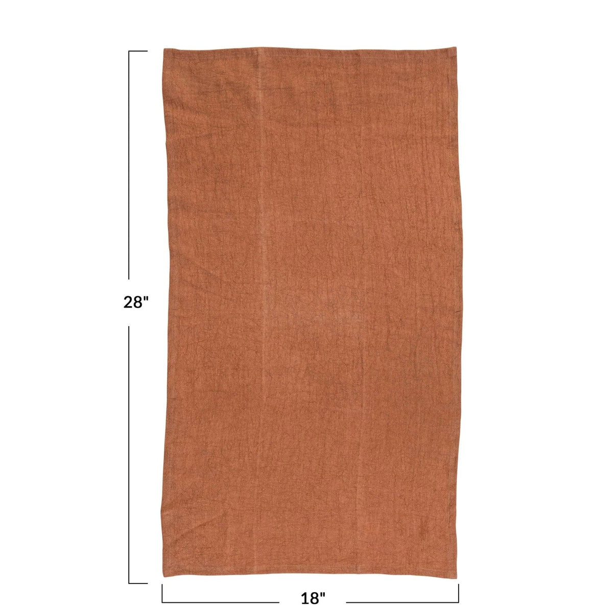 Creative Co-op Creative Co-op 36"L x 20"W Oversized Stonewashed Linen Tea Towel in Rust - Little Miss Muffin Children & Home