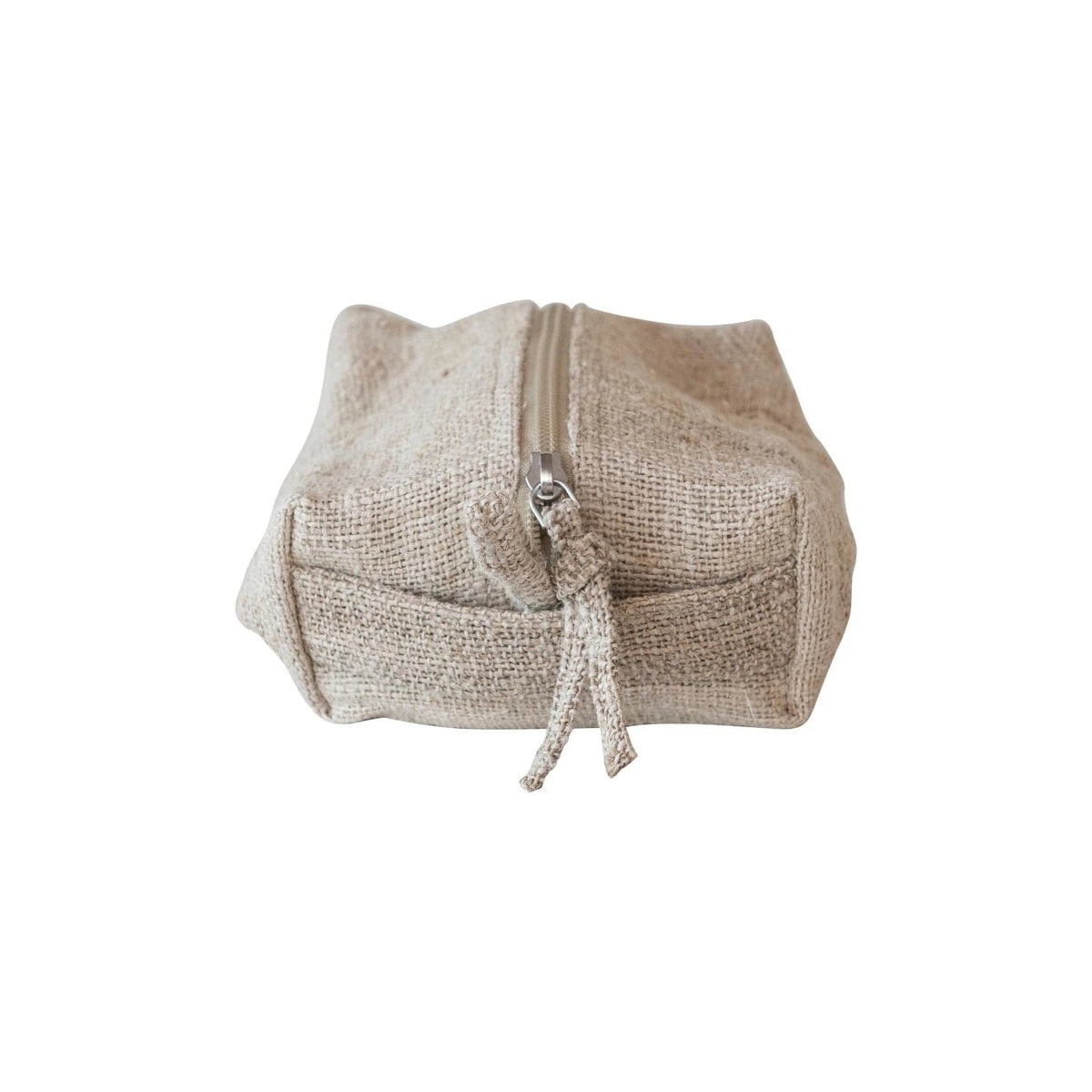 Creative Co-Op Creative Co-op Woven Hemp Fiber Zip Pouch with Cotton Lining - Little Miss Muffin Children & Home