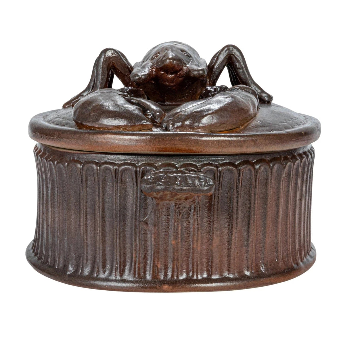 Creative Co-op Creative Co-op Brown Matte 2 Quart Stoneware Baker with Lobster Handle (Each One Will Vary) - Little Miss Muffin Children & Home
