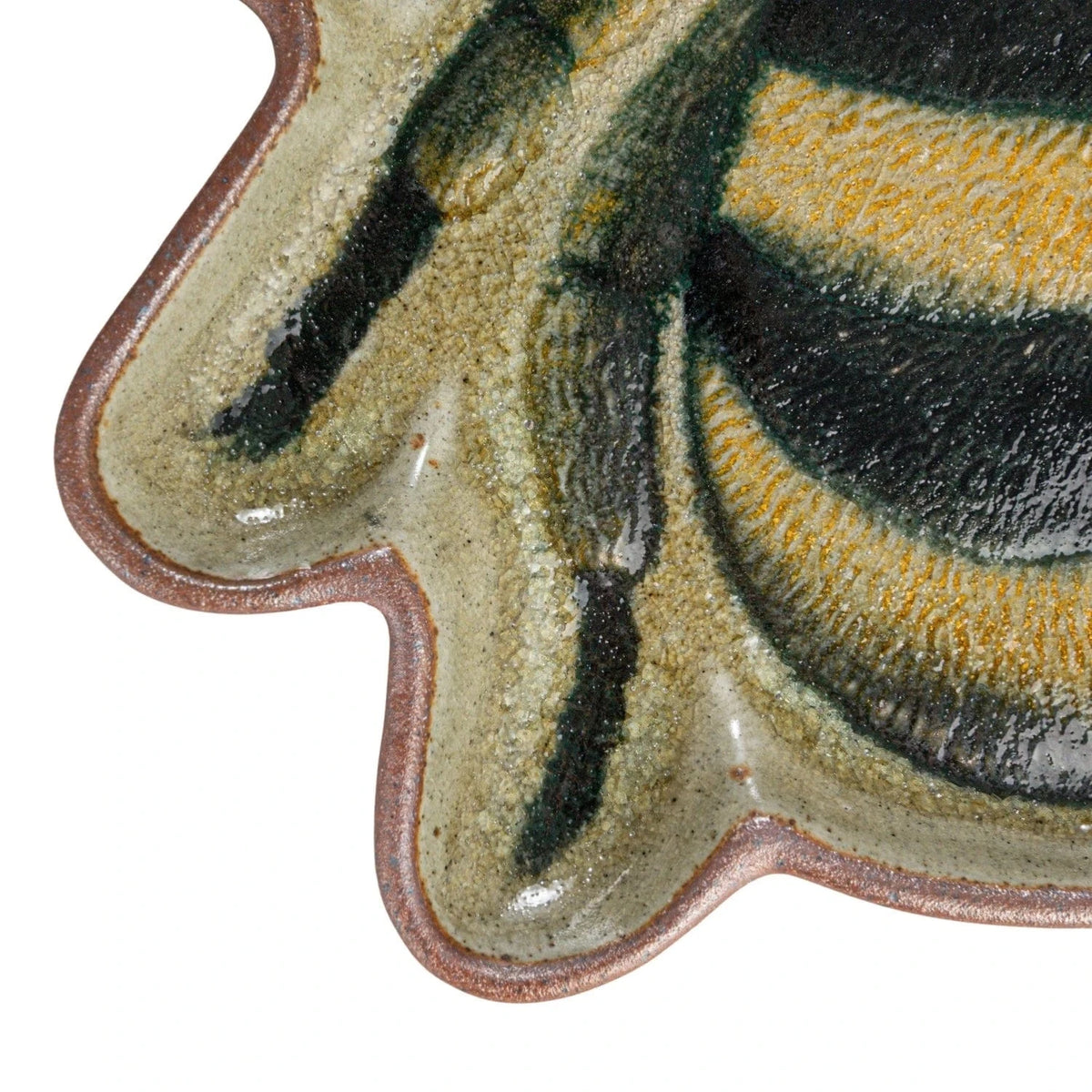 Creative Co-op Stoneware Bee Plate (Each One Will Vary) - Little Miss Muffin Children & Home
