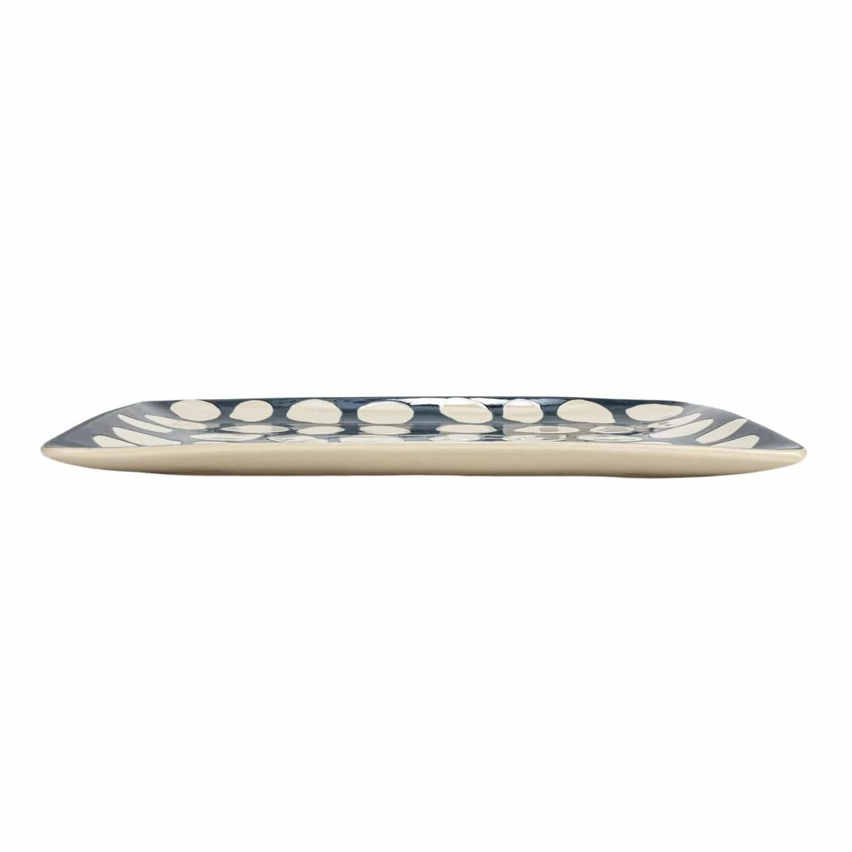 Creative Co-op Hand-Painted Wax Relief Stoneware Platter - Little Miss Muffin Children & Home