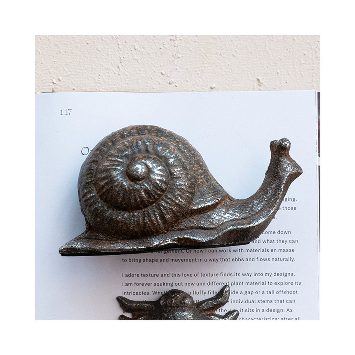 Rust Finish Cast Iron Snail