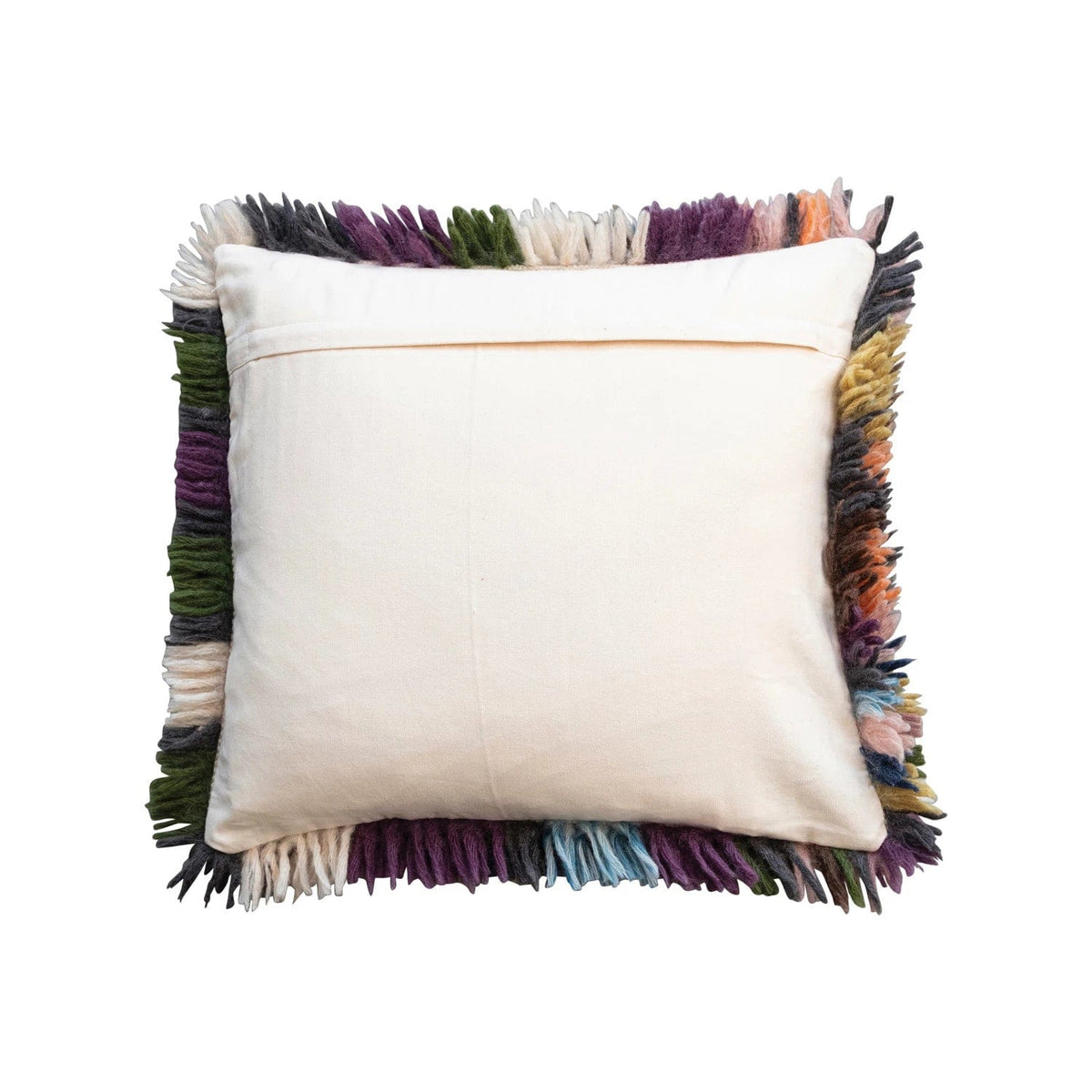 Creative Co-Op Creative Co-op 20" Square Woven New Zealand Wool Shag Pillow - Little Miss Muffin Children & Home