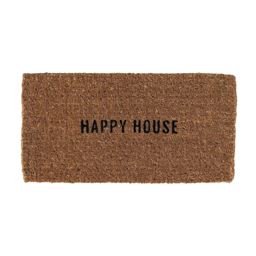 Creative Co-op "HAPPY HOUSE" Natural Coir Doormat - Little Miss Muffin Children & Home