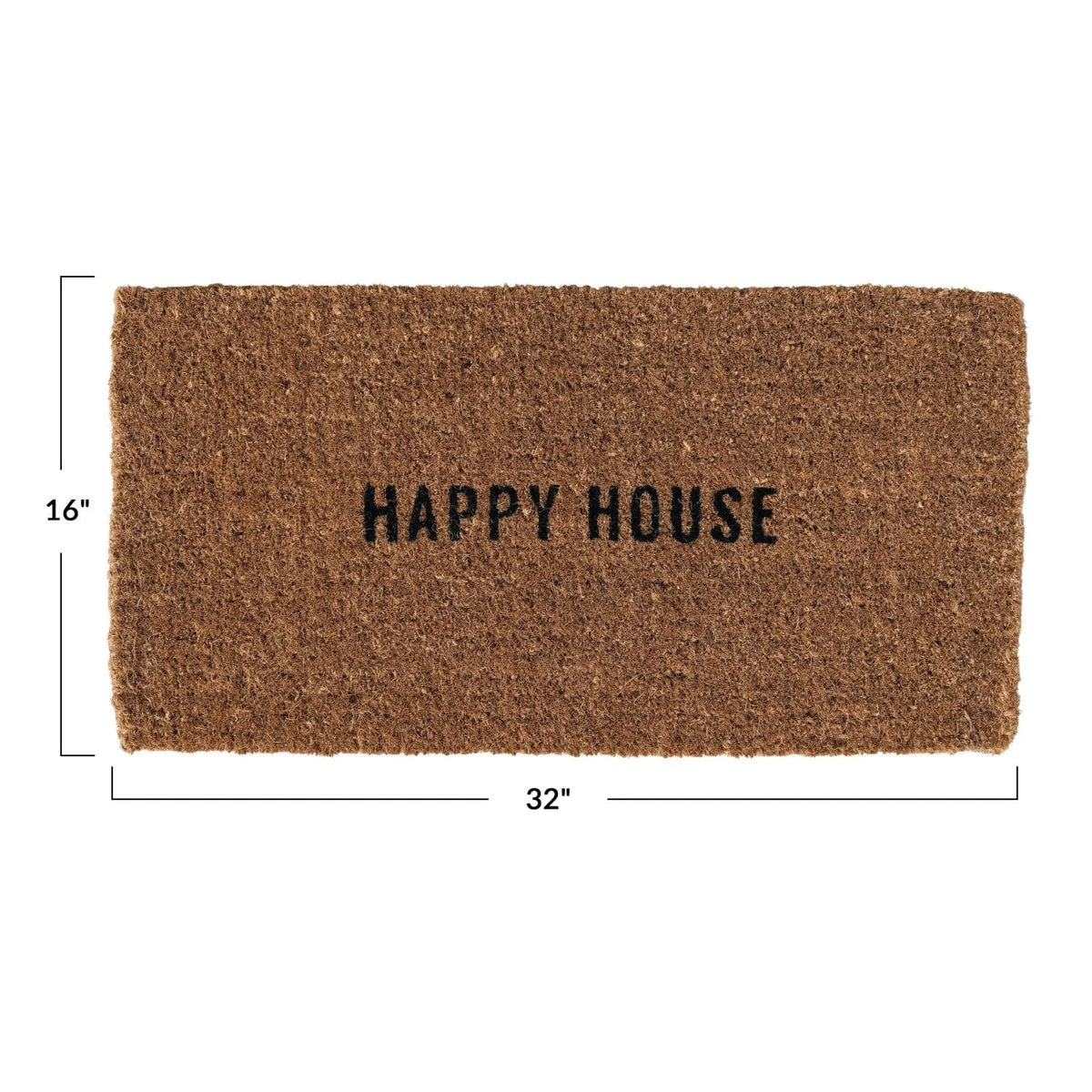 Creative Co-op "HAPPY HOUSE" Natural Coir Doormat - Little Miss Muffin Children & Home