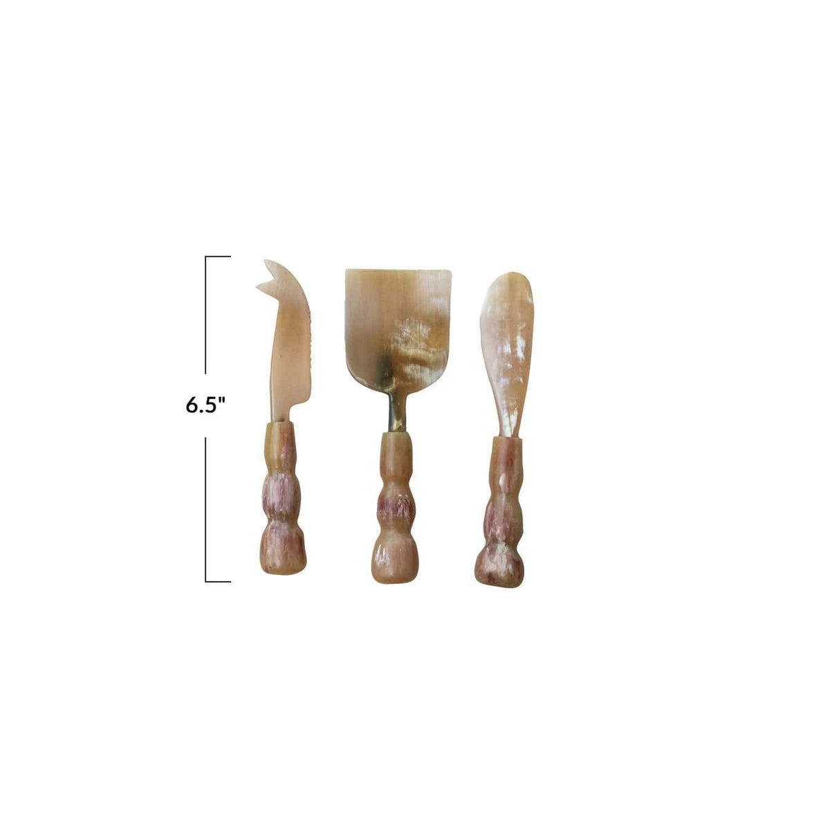 Creative Co-op Creative Co-op Natural 6.5"L S/3 Natural Horn Cheese Servers in Bag (Each One Will Vary) - Little Miss Muffin Children & Home