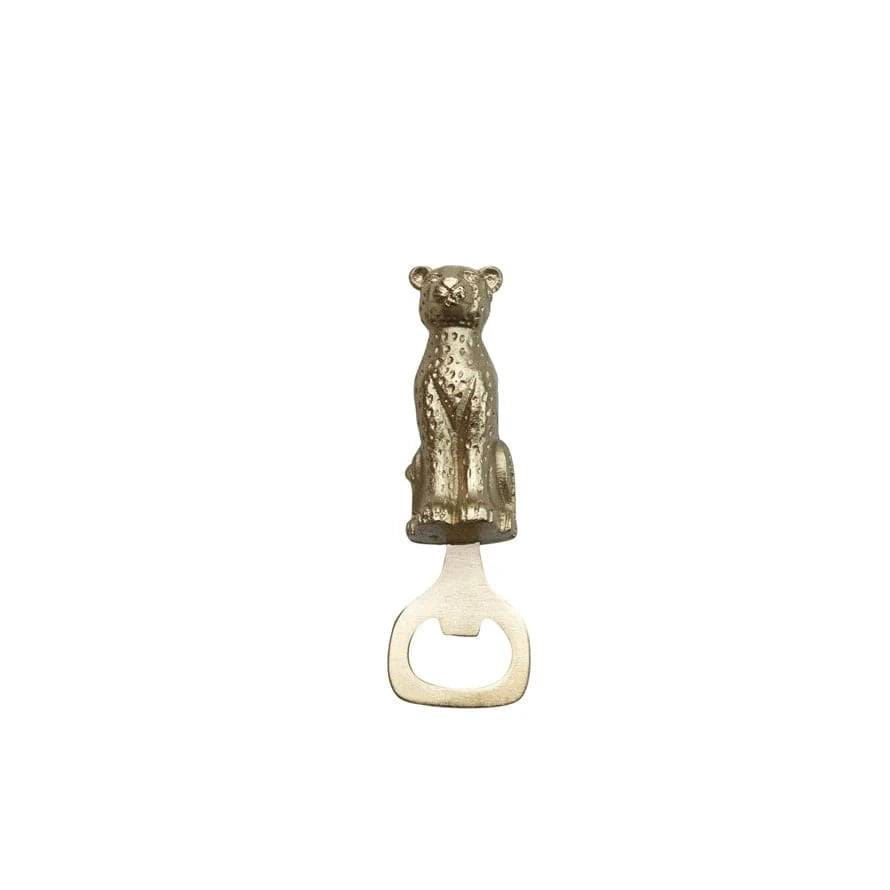 Creative Co-op Stainless Steel & Cast Aluminum Leopard Shaped Bottle Opener - Little Miss Muffin Children & Home