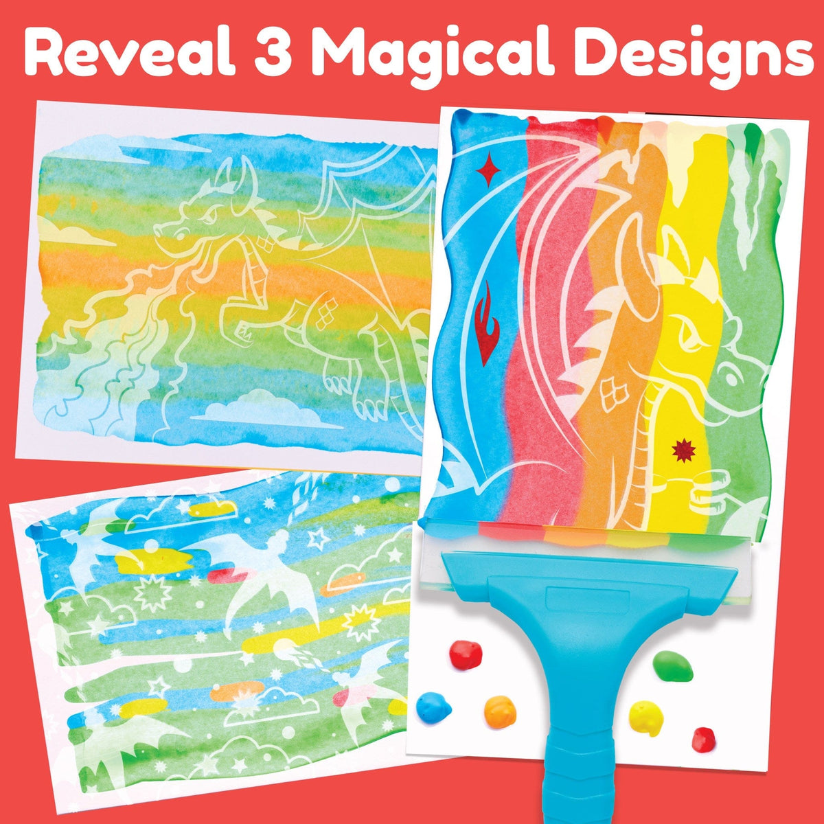 Faber Castell Faber Castell Magic Reveal Squeegee Art Dragon - Little Miss Muffin Children & Home