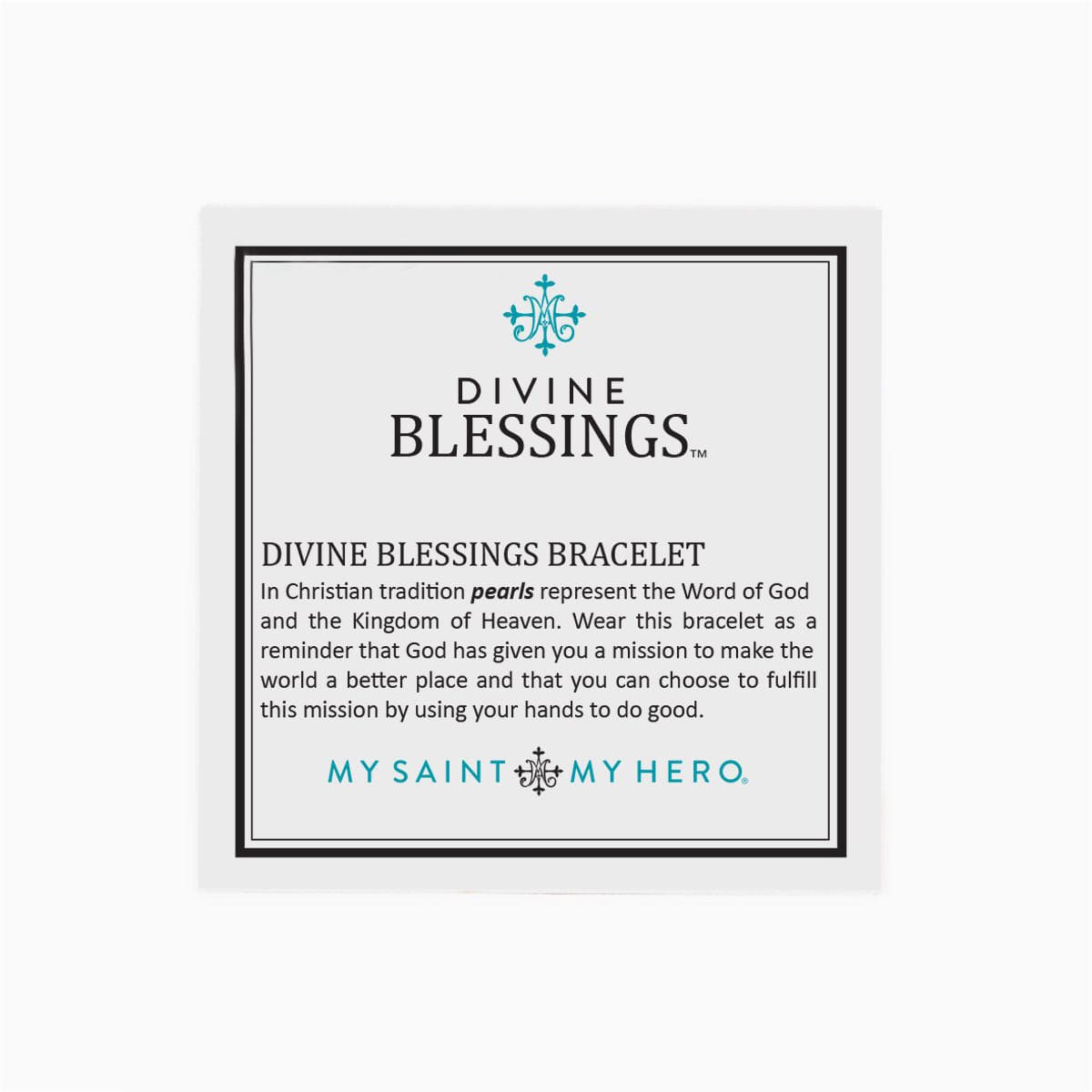 My Saint My Hero Divine Blessings Bracelet, Gold/Cream/Rose Gold - Little Miss Muffin Children & Home