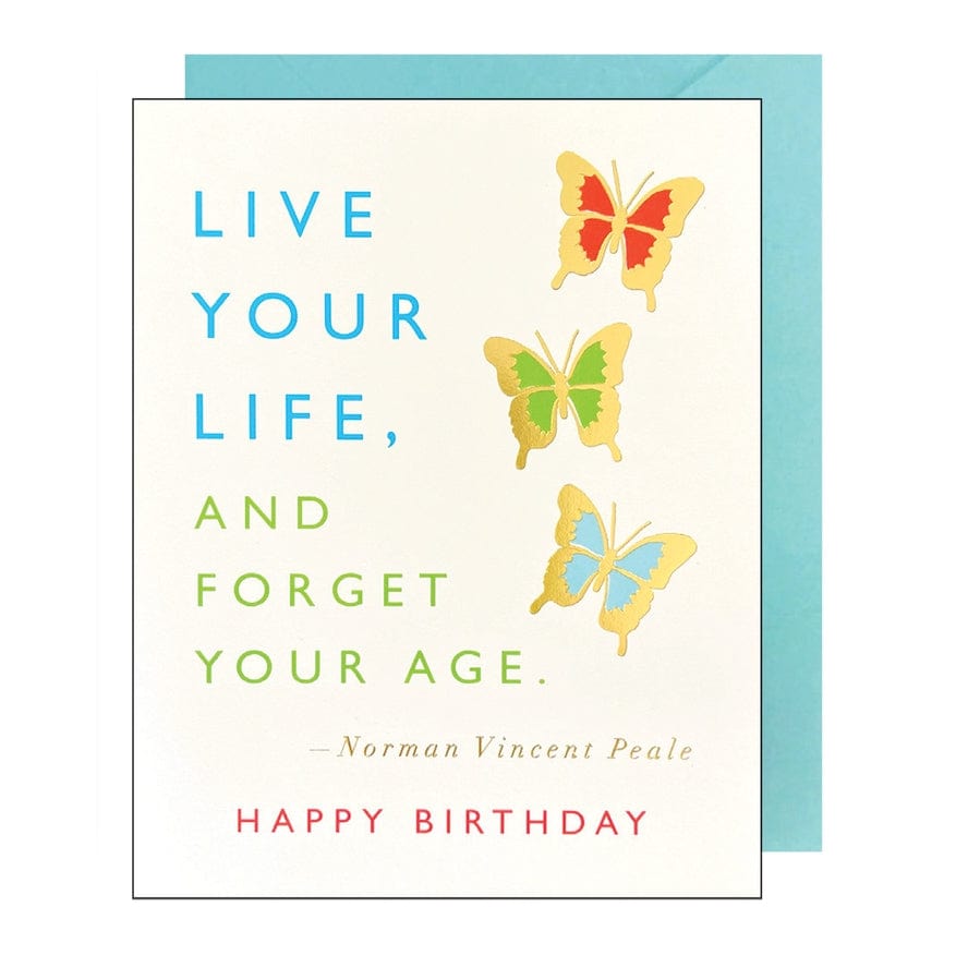 J.Falkner Cards J Falkner Live Your Life Quote Birthday Card - Little Miss Muffin Children & Home