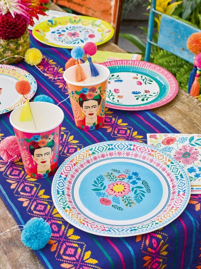 Talking Tables Talking Tables Boho Floral Paper Plates 9” Pack of 12 - Little Miss Muffin Children & Home