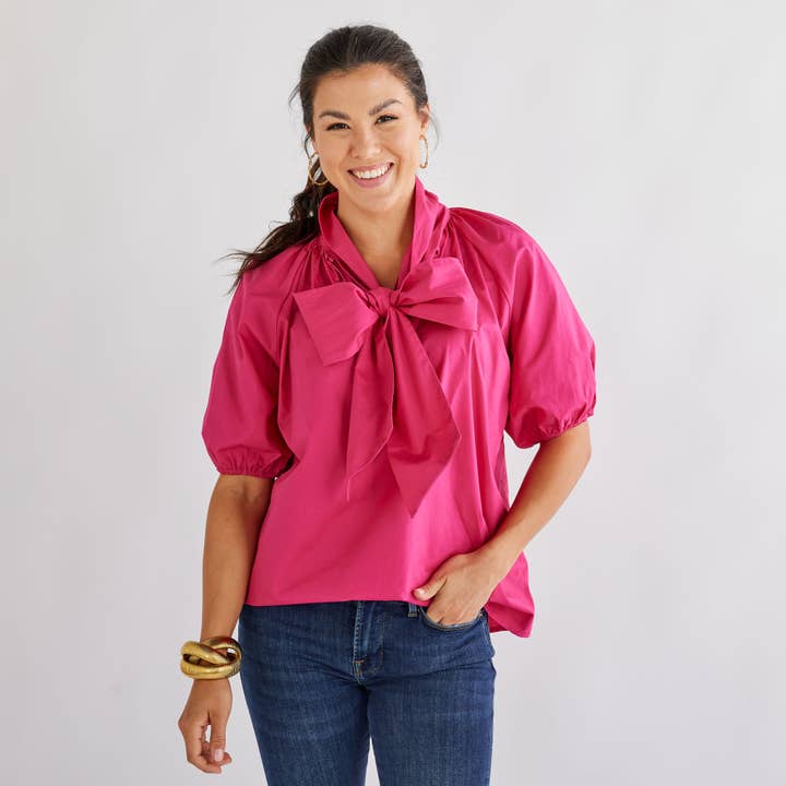 pink bow top