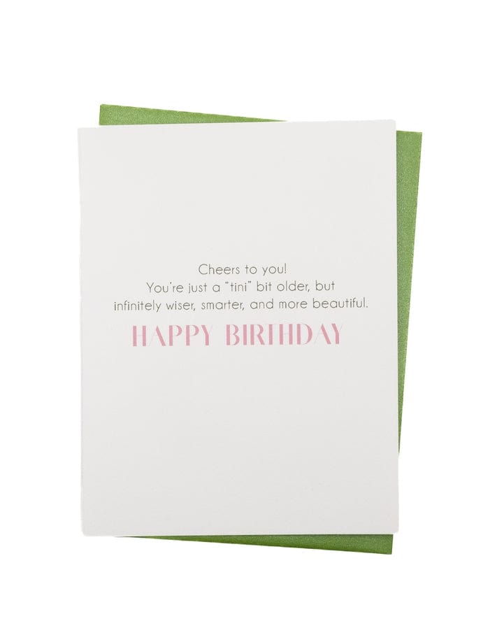 Lavender Vines 'Tini Bit Older' Olive Martini Birthday Greeting Card - Little Miss Muffin Children & Home