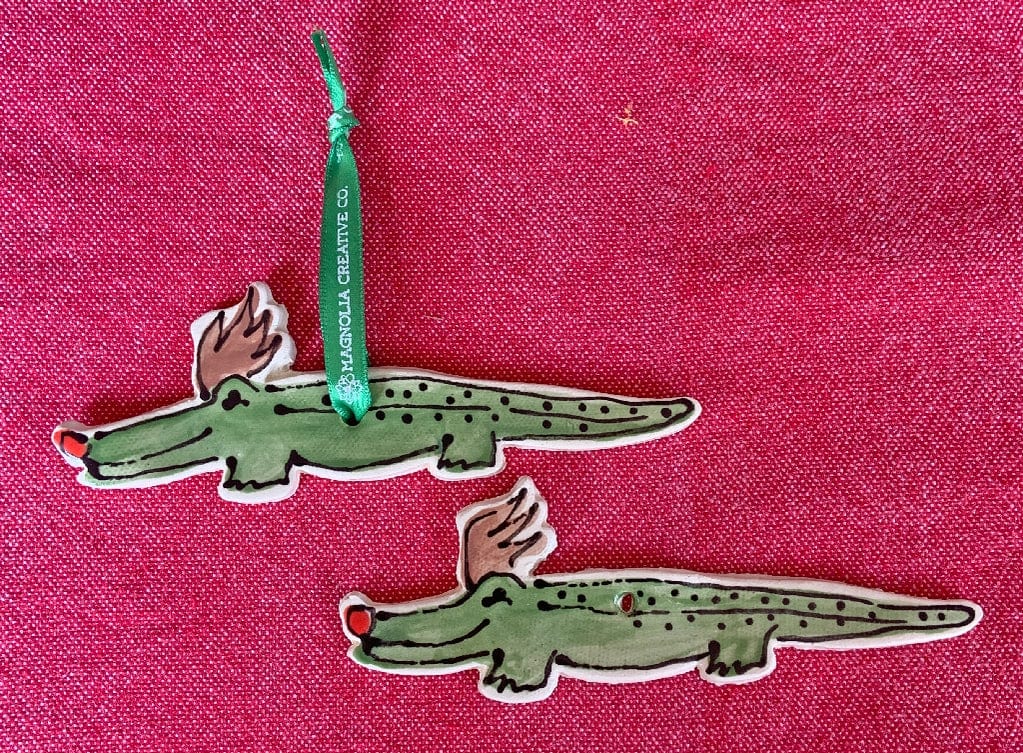 Magnolia Creative Co Magnolia Creative Co Alligator Reindeer Ornament - Little Miss Muffin Children & Home
