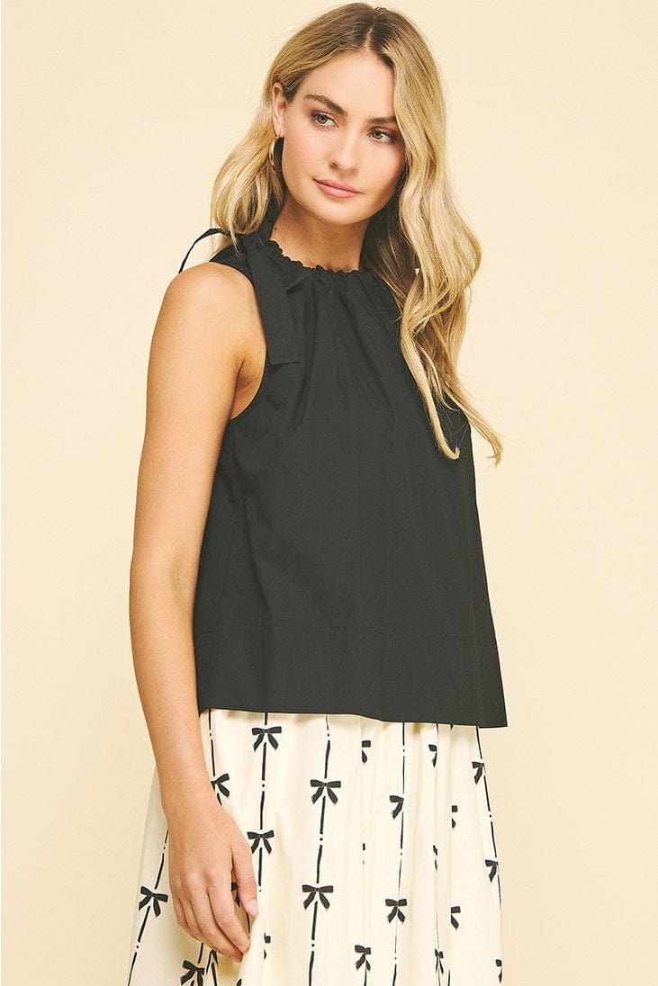 Pinch Tie Shoulder Sleeveless Top - Little Miss Muffin Children & Home