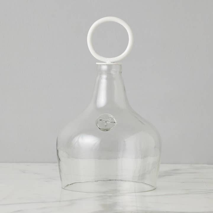 clear glass food cover