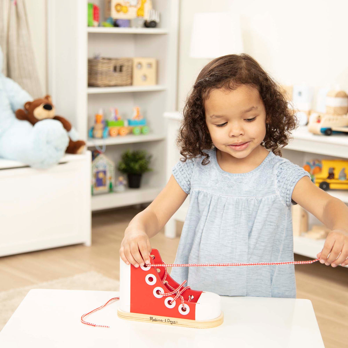 Melissa & Doug Melissa & Doug Wooden Lacing Shoe - Little Miss Muffin Children & Home