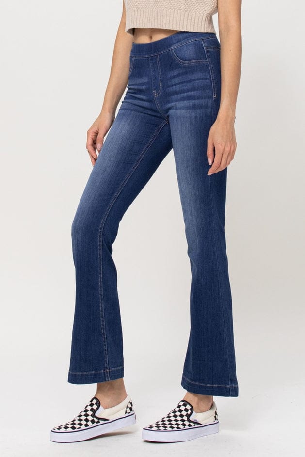 Cello Jeans Cello Dark Wash Flared Jegging (30" Inseam) - Little Miss Muffin Children & Home